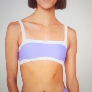 Rip Curl Lavender and White Bandeau